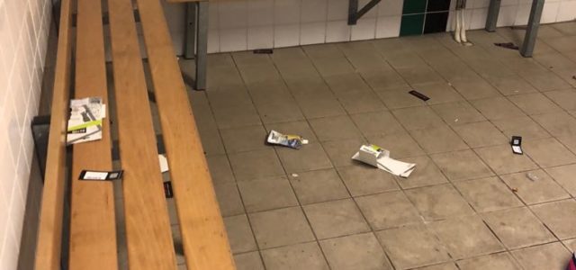 Kleedkamers schoon achterlaten