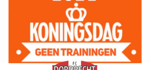 Koningsdag dinsdag 27 april geen trainingen