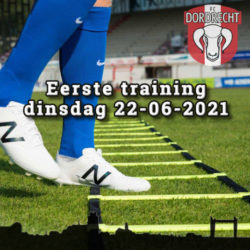 1e training voorbereiding op dinsdag 22-06-2021