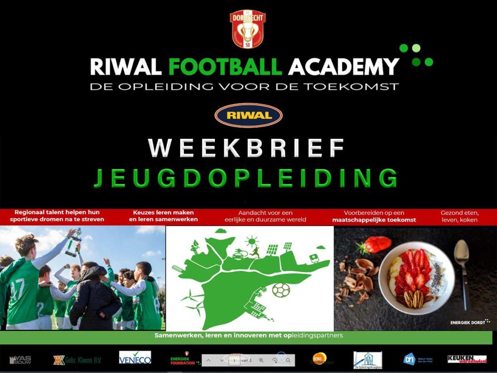 Weekbrief Riwal Football Academy